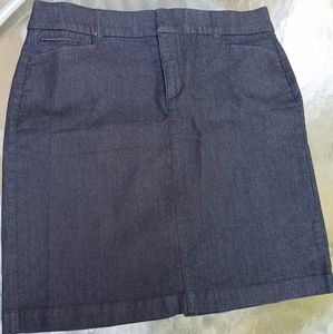 Stretch denim jean skirt